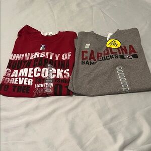 South Carolina Gamecocks T-Shirts Red and Gray Size Youth Large 14-16 NWT